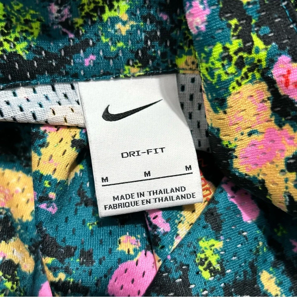 Nike NK Trek Division Perforated Mesh Jersey Button Down Shirt Bright Spruce